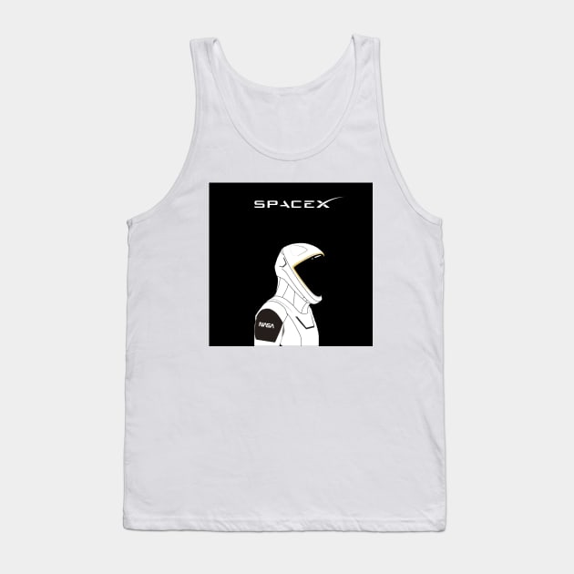 spaceX astronaut Tank Top by rsclvisual